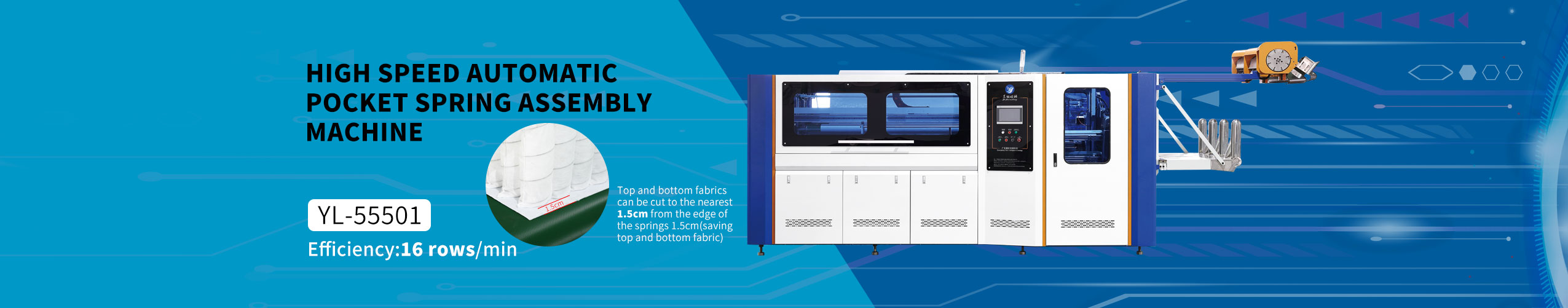 آلة تجميع ربيع الجيب التلقائية عالية السرعة